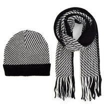 Load image into Gallery viewer, Men&#39;s Winter Knit Scarf and Hat Set
