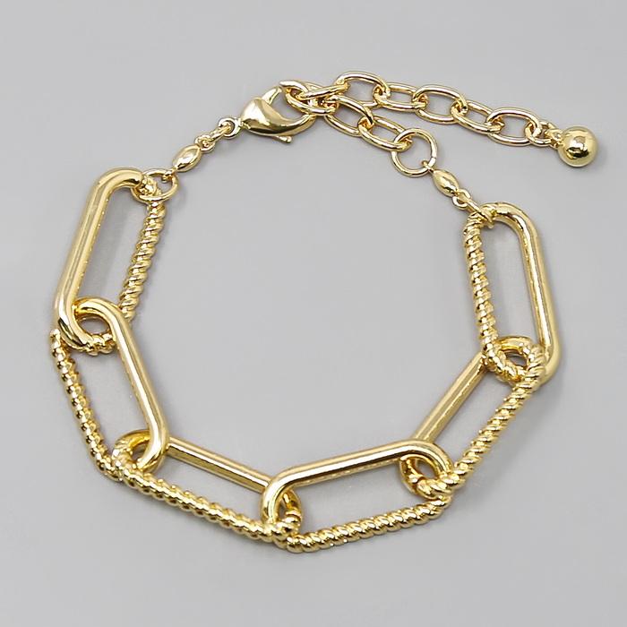 Terri Textured Link Bracelet