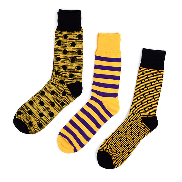 Yellow Men's Dress Socks